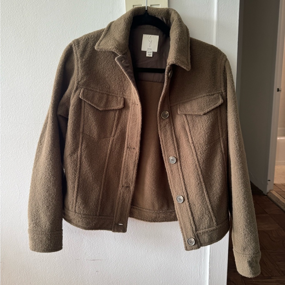 Joie Brown cropped jacket